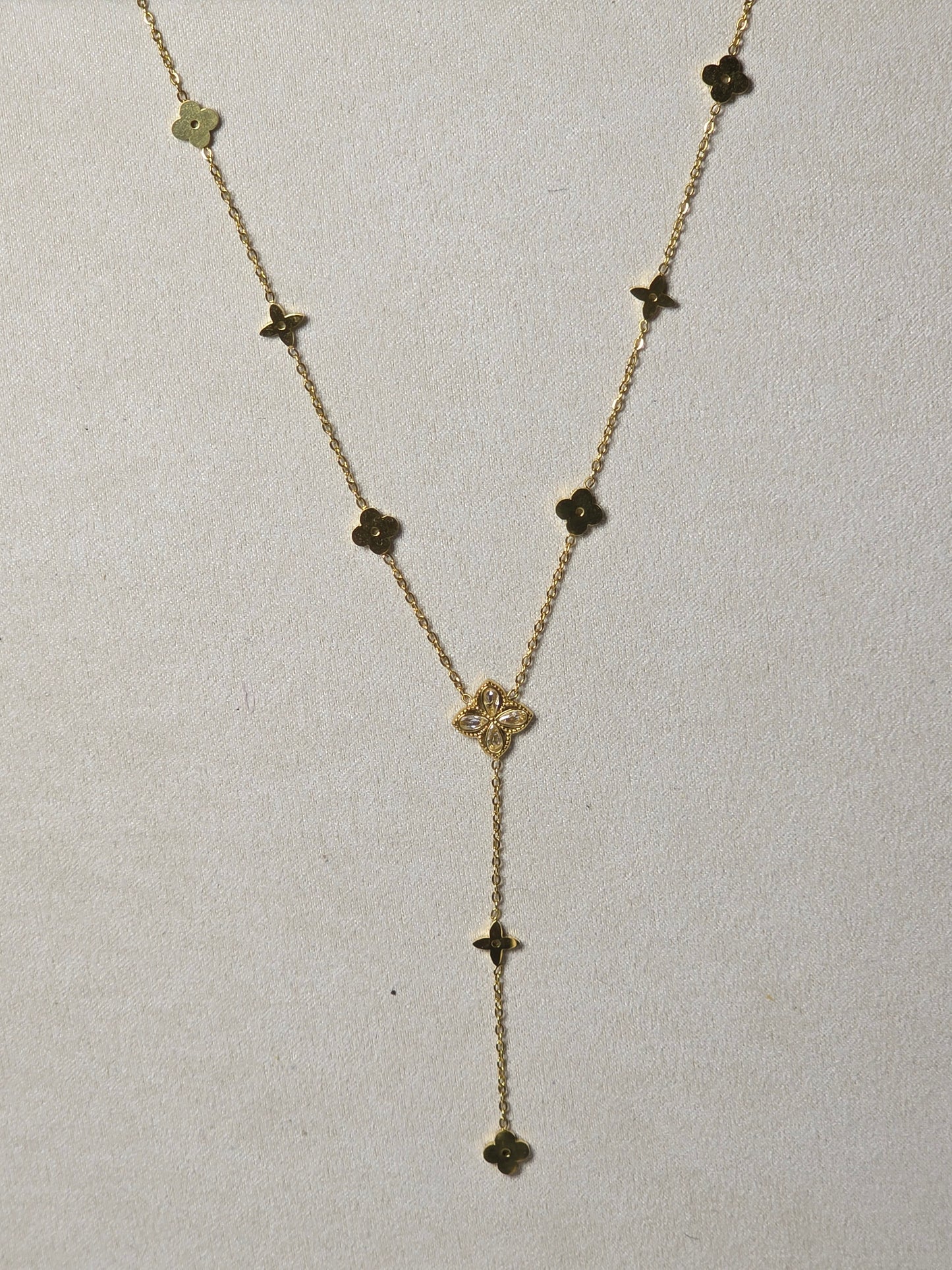 Petal Drop Y Necklace