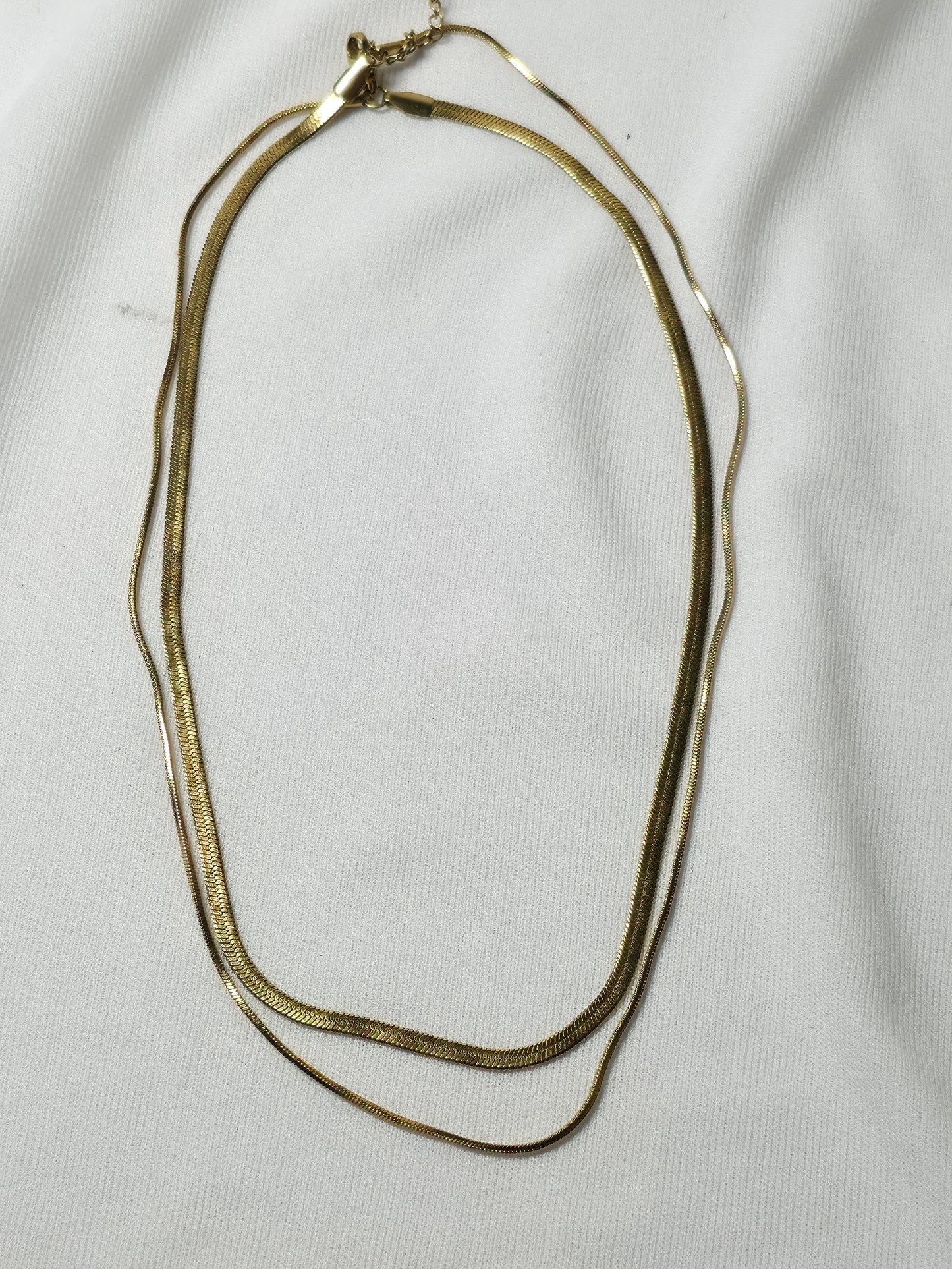 Layered Snake Chain Necklace