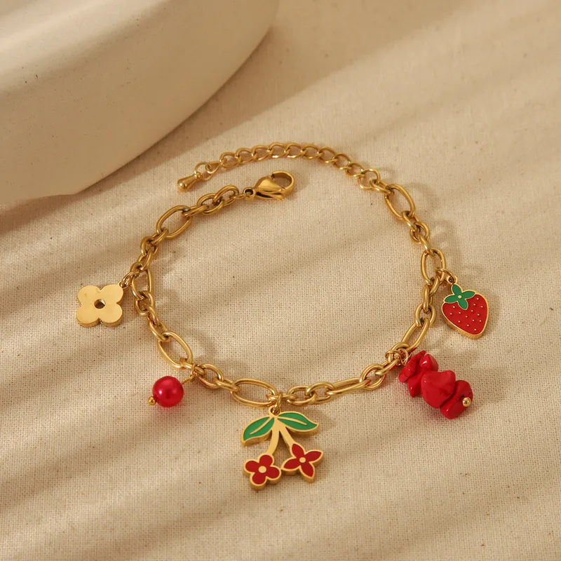Cherry Charm Bracelet