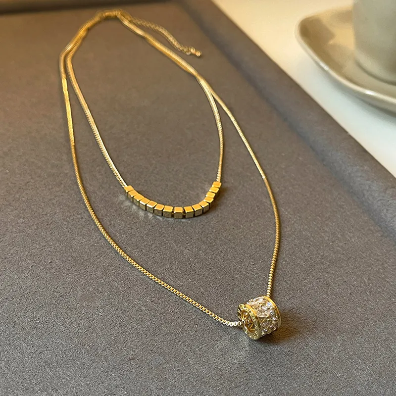Gold Barrel Roll Chain