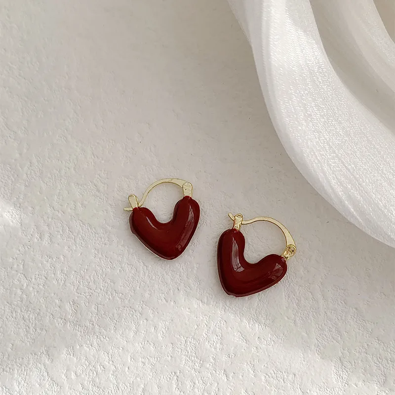 Lustre Heart Earrings