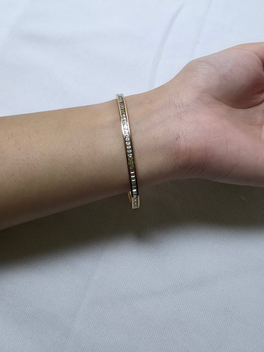 Gold Crystal Bangle