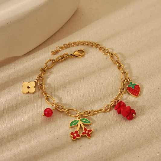 Cherry Charm Bracelet