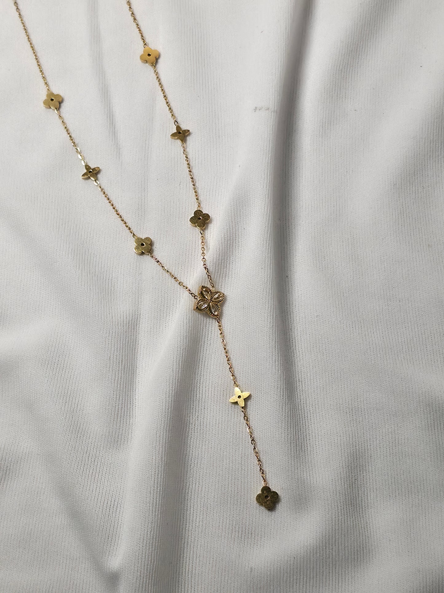 Petal Drop Y Necklace